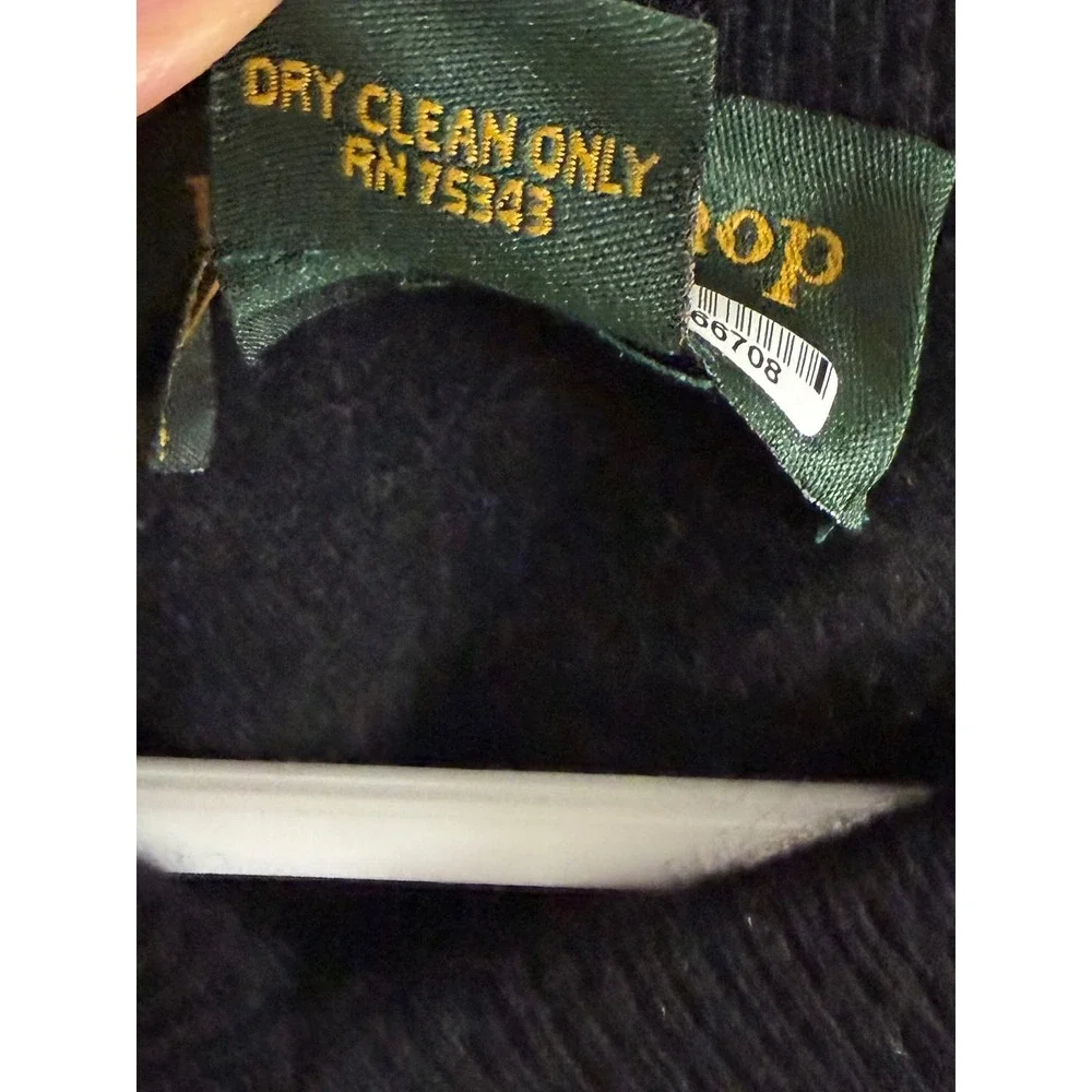 Daniel Bishop Sweater Black 100% Pure Cashmere V-Neck‎ Men M Classic Luxury EUC